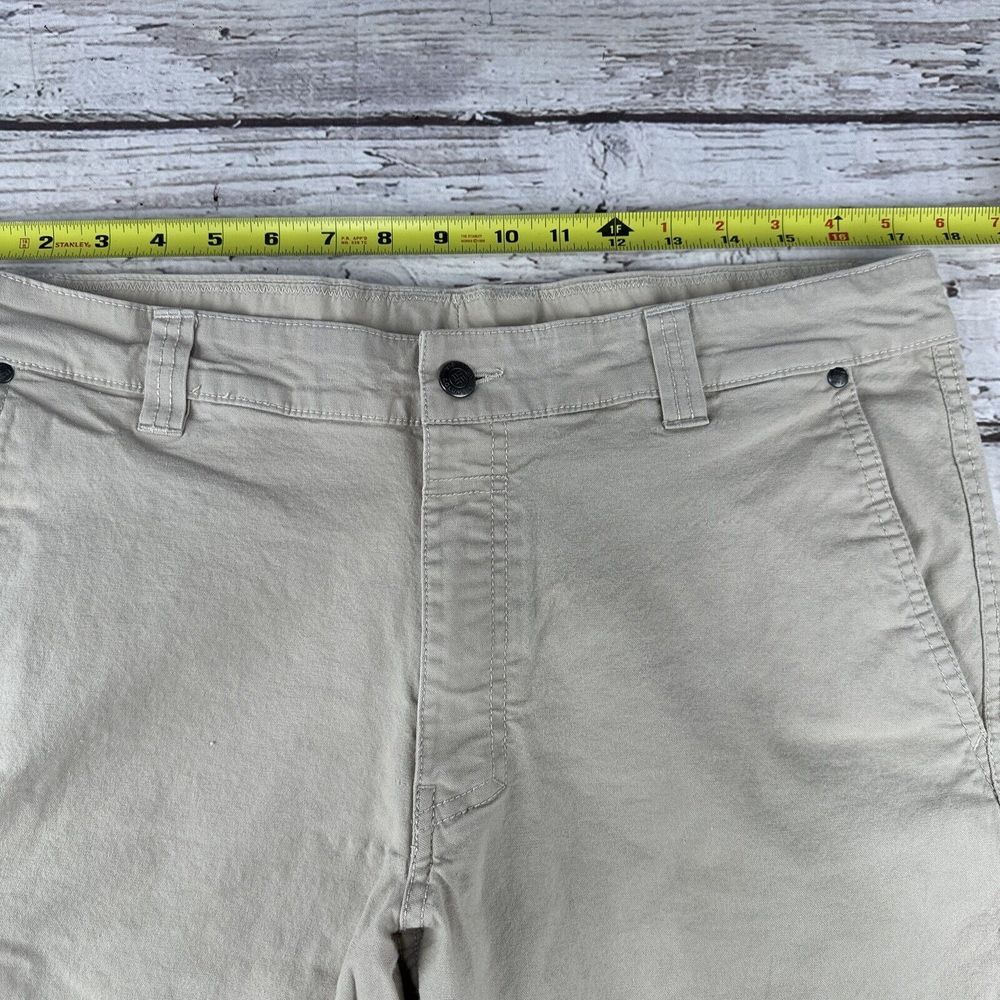Columbia Men's Shorts Khaki Tan Lightweight Size 34/10 Hike Cotton Elastane Flaw - Picture 6 of 10